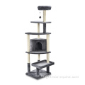 Tower Kitty Tower Post Papan Kayu Besar Hanging Toy Super Tall Multi Level Pokok Plush Pokok